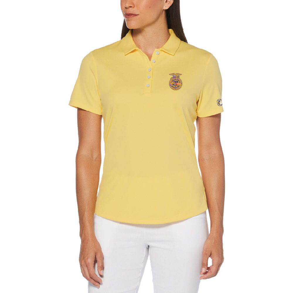 green and gold polo