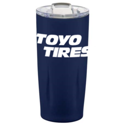 Image of Victor Copper Vacuum Tumbler with Opener 24oz (Navy Blue)