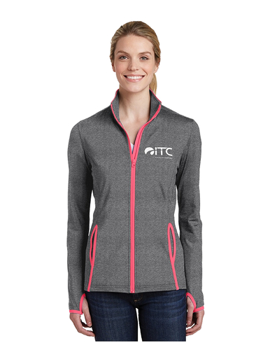 Sport-Tek Ladies Sport-Wick Stretch Contrast Full-Zip Jacket. LST853 image thumbnail