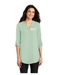 Image of Port Authority Ladies 3/4-Sleeve Tunic Blouse. LW701