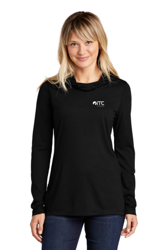 Ladies PosiCharge Long Sleeve Hoodie image thumbnail