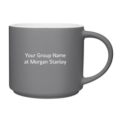 Image of Stoneware Mug - Gray/White (Customized)