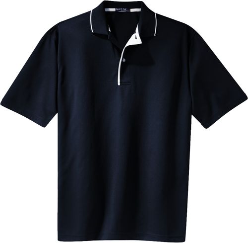 Sport-Tek® Dri-Mesh® Polo with Tipped Collar and Piping image thumbnail