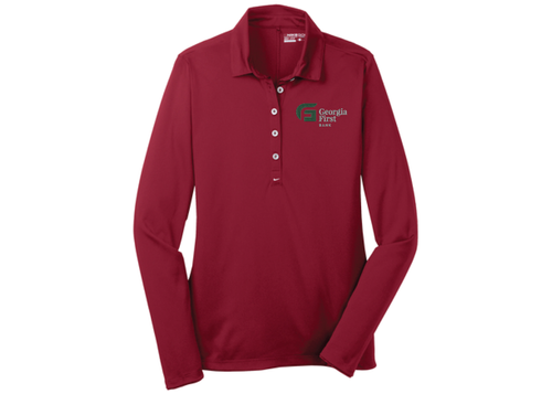 Nike Ladies Long Sleeve Dri-FIT Stretch Tech Polo image thumbnail