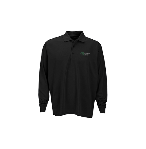 Vansport Omega Long Sleeve Solid Mesh Tech Polo image thumbnail