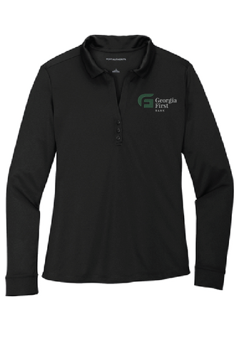 Port Authority ® Ladies Silk Touch™ Performance Long Sleeve Polo image thumbnail