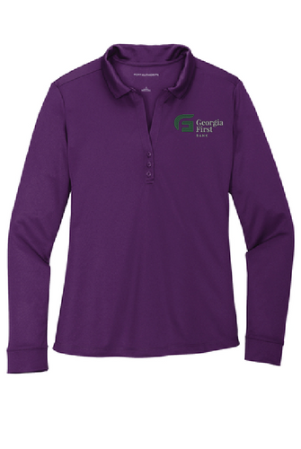 Port Authority ® Ladies Silk Touch™ Performance Long Sleeve Polo image thumbnail