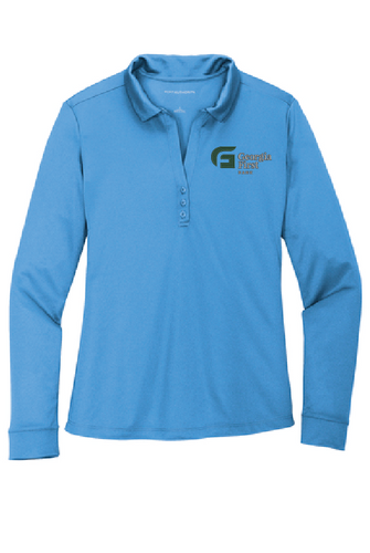 Port Authority ® Ladies Silk Touch™ Performance Long Sleeve Polo image thumbnail