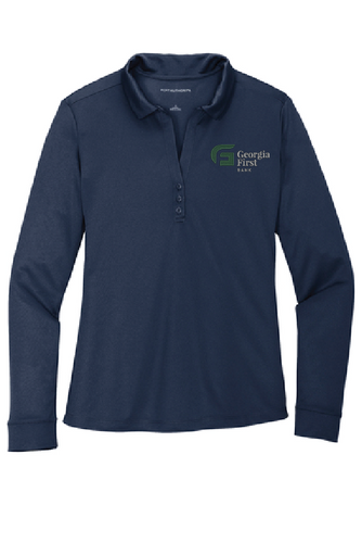 Port Authority ® Ladies Silk Touch™ Performance Long Sleeve Polo image thumbnail