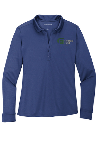 Port Authority ® Ladies Silk Touch™ Performance Long Sleeve Polo image thumbnail