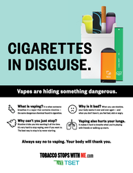 Image of Youth Vaping Dangers Handout – Kids and Schools - 8.5" x 11"  (Limit 2 packs of 25 handouts)