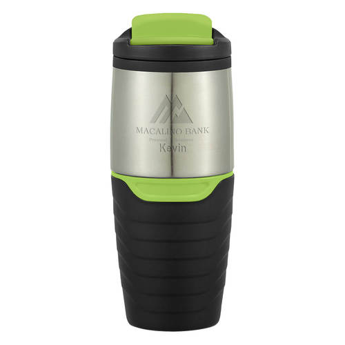 16 Oz. Stainless Steel Tumbler With Flip Lock Lid image thumbnail