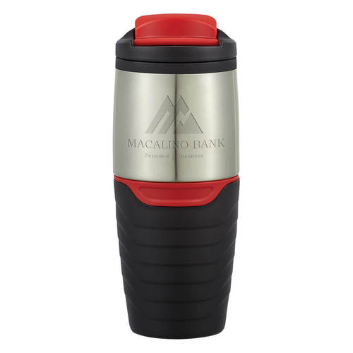 16 Oz. Stainless Steel Tumbler With Flip Lock Lid image thumbnail