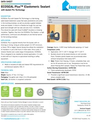 Image of ECOSEAL Plus Data Sheet - pack of 25