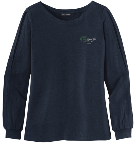 Port Authority ® Ladies Luxe Knit Jewel Neck Top image thumbnail