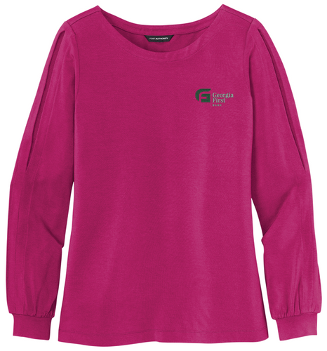 Port Authority ® Ladies Luxe Knit Jewel Neck Top image thumbnail