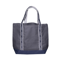Image of Corporate Tote - Charcoal with Navy Bottom (JPM logo)