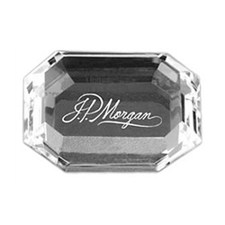 Image of J.P. Morgan Crystal Paperweight - Historic Collection