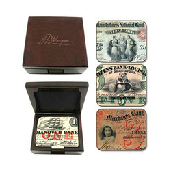 Image of J.P. Morgan Historic Collection Currency Coaster Series
