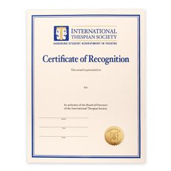 Image of Certificate of Recognition