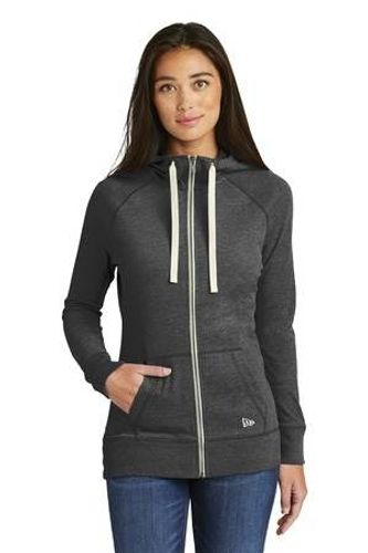 New Era Ladies Sueded Cotton Blend Full-Zip Hoodie. LNEA122 image thumbnail