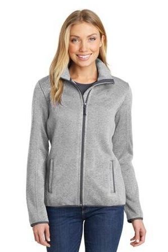 Port Authority Ladies Sweater Fleece Jacket. L232 image thumbnail