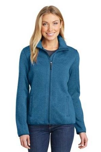 Port Authority Ladies Sweater Fleece Jacket. L232 image thumbnail