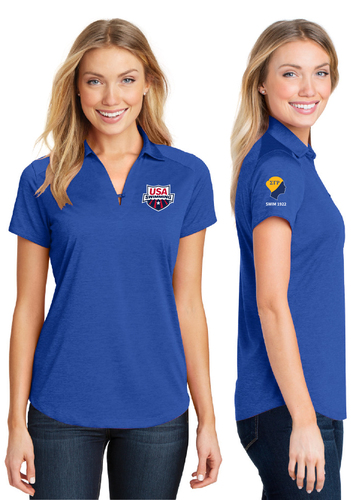 Port Authority® Ladies Digi Heather Performance Polo image thumbnail