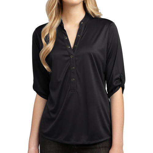 OGIO® Ladies' Crush Henley image thumbnail OGIO® Ladies' Crush Henley image thumbnail