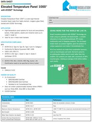 Image of ET Panel Data Sheet - pack of 25