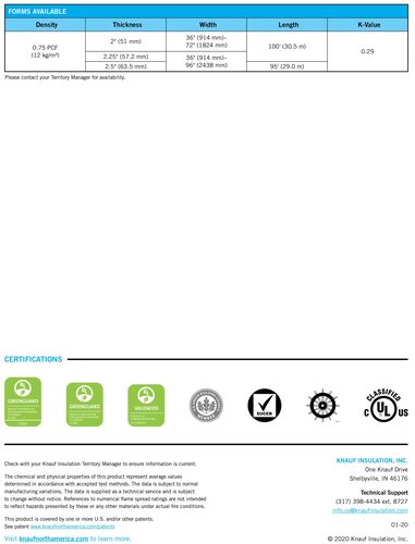 Condensation Control Data Sheet - pack of 25 image thumbnail