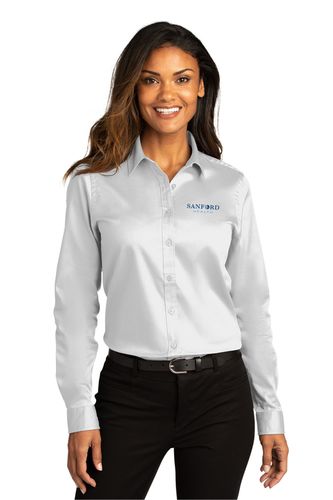 Port Authority® Ladies Long Sleeve SuperPro React image thumbnail