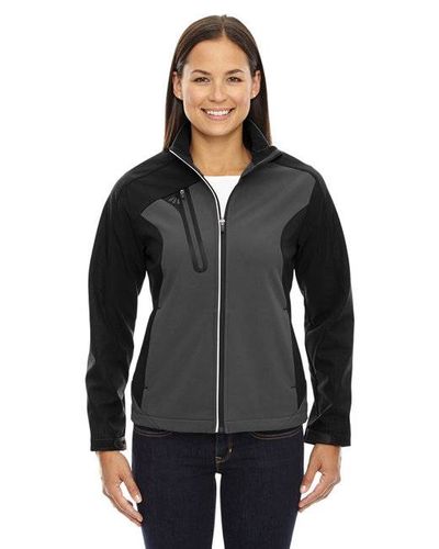 Ash City - North End Ladies Terrain Colorblock Soft Shell with Embossed Print image thumbnail