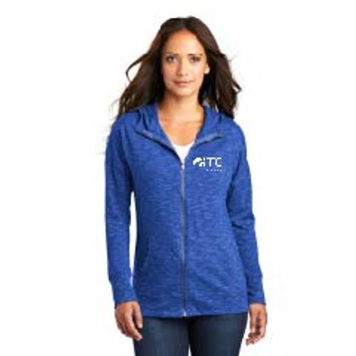 District Women's Medal Full-Zip Hoodie. DT665 image thumbnail