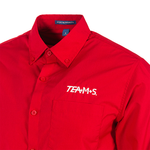 Men's TEAMS Official Red Dress Shirt  image thumbnail