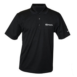 Image of Black Nike Golf Tech Basic Dri-Fit Polo Shirt