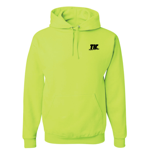 Hi-Viz Hooded Sweatshirt-Safety Green image thumbnail