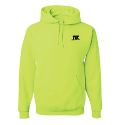 Image of Hi-Viz Hooded Sweatshirt-Safety Green