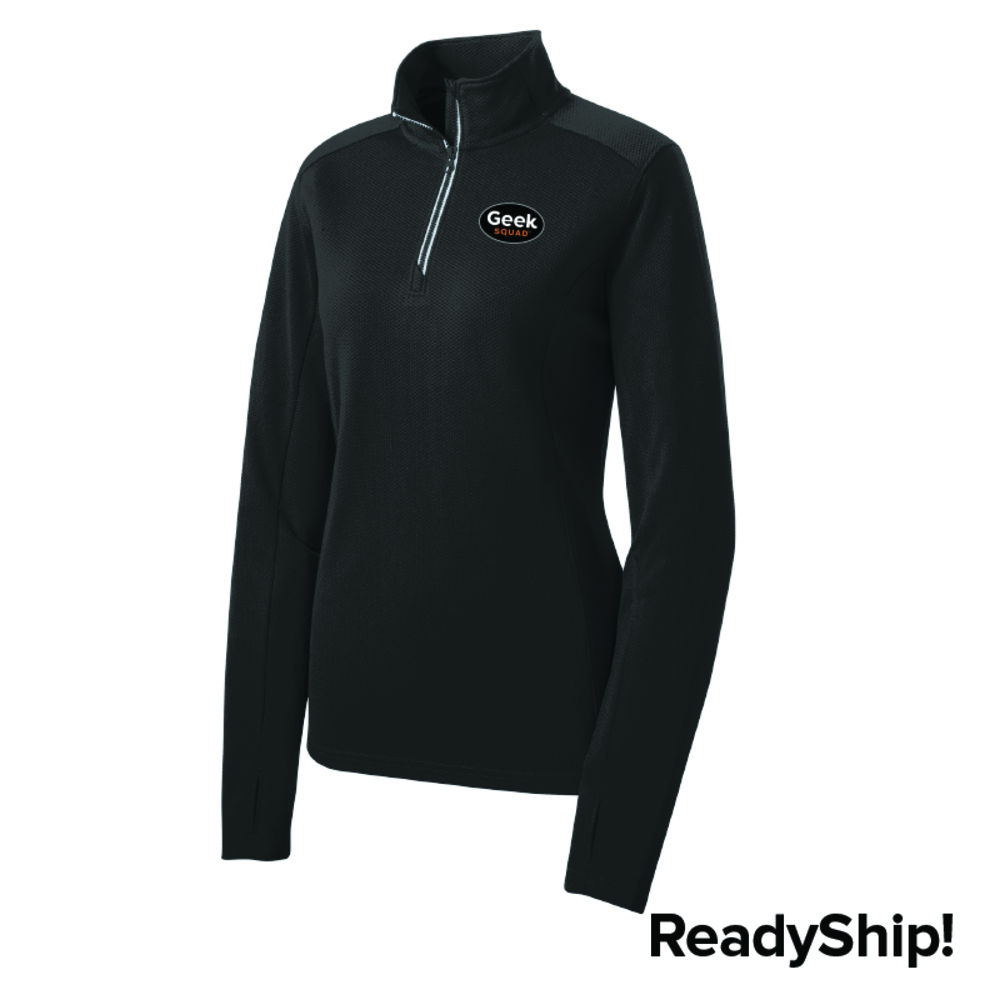 Women's 1/4Zip Texturized Pullover Best Buy Online Company Store