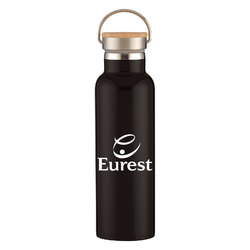 Image of Eurest 21 oz. Stainless Steel Bottle with Wood Lid