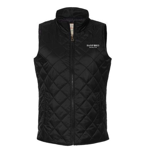 Vintage Diamond Ladies Quilted Vest image thumbnail