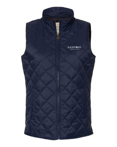 Vintage Diamond Ladies Quilted Vest image thumbnail
