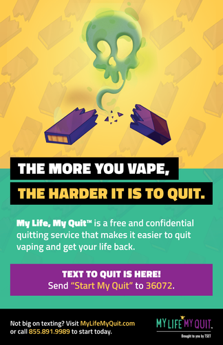 My Life, My Quit Text Service Poster (No limit) image thumbnail