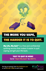 Image of My Life, My Quit Text Service Poster (No limit)