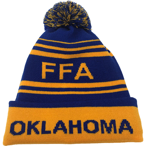 Royal/Gold - FFA Custom Knit Beanie image thumbnail