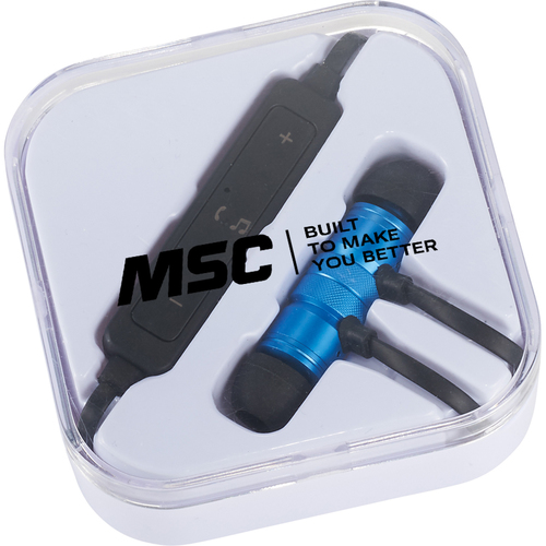 MARTELL MAGNETIC METAL BLUETOOTH EARBUDS AND CASE image thumbnail