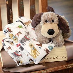 Image of Olive & Cocoa Cuddle Dog & Swaddle