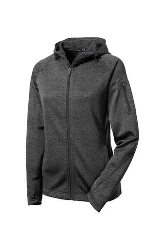 Sport-Tek Ladies Tech Fleece Full-Zip Hooded Jacket image thumbnail