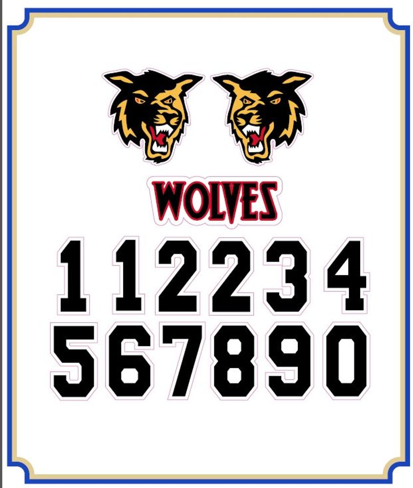 Wolves Helmet Decal primary image