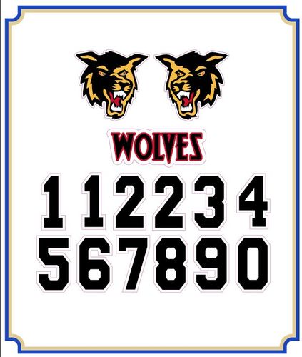 Wolves Helmet Decal image thumbnail